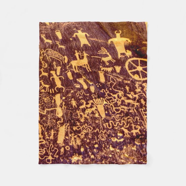 Cobertor De Velo Jornal Rock American Indian Utah (Frente)