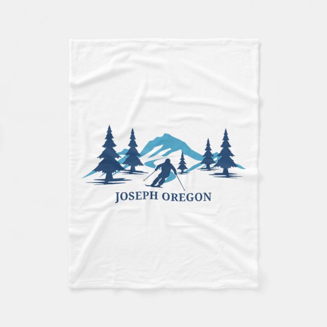Cobertor De Velo Joseph Oregon Ski Resort Skiier _1 (Frente)