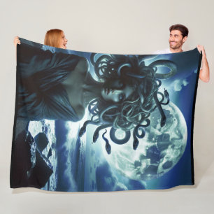 Cobertor De Velo Jovem Medusa Bonita pela Lua & Oceano