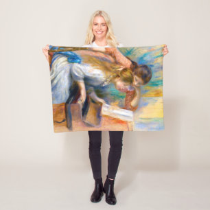 Cobertor De Velo Jovens Garotas no Piano, Renoir