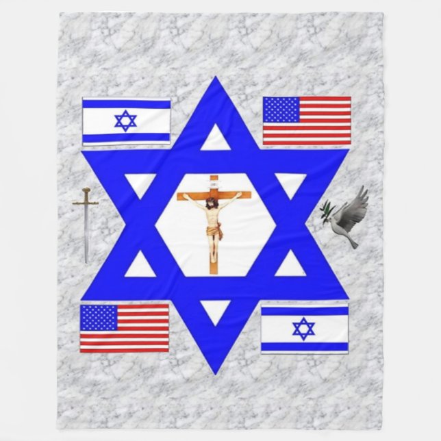 Cobertor De Velo JUDEO-CHRISTIAN Fleece Blanket (Frente)