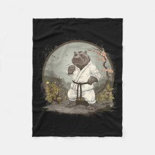 Cobertor De Velo Judo Hipopótamo Nature Kickboxing Taekwondo Artes