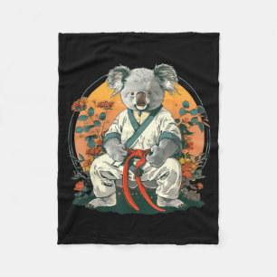 Cobertor De Velo Judo Koala Nature Kickboxing Taekwondo Artes Marci