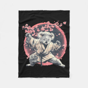 Cobertor De Velo Judo Koala Nature Kickboxing Taekwondo Artes Marci