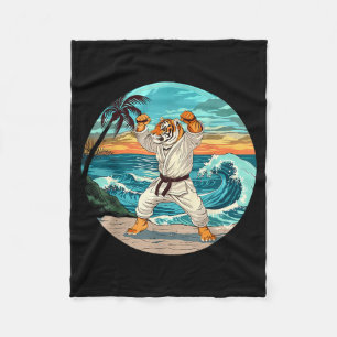 Cobertor De Velo Judô Tiger Beach Judô Taekwondo Artes Marciais