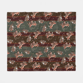 Cobertor De Velo Jumping Jackalope Christmas