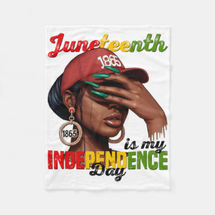 Cobertor De Velo Juneteenth 1865 É o Meu Dia da Independência Afric