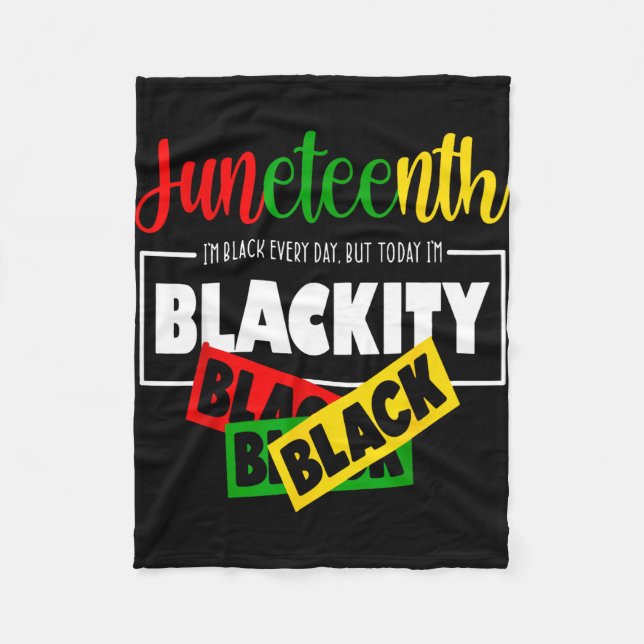 Cobertor De Velo Juneteenth 1865 vidas negras afro africanas mulher (Frente)