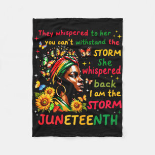 Cobertor De Velo Juneteenth afro-americano mulheres negras preto