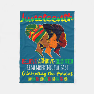 Cobertor De Velo Juneteenth é dia da independência acredito alcança