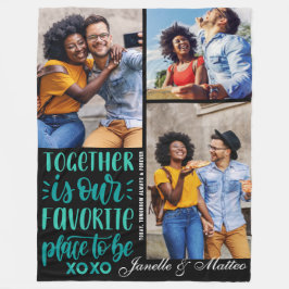 Cobertor De Velo Juntos é Nosso Favorito | Moderno Colagem de 3 Fot