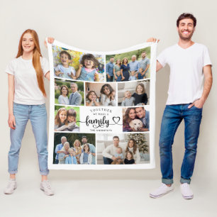 Cobertor De Velo Juntos Fazemos Uma Família 9 Foto Coração