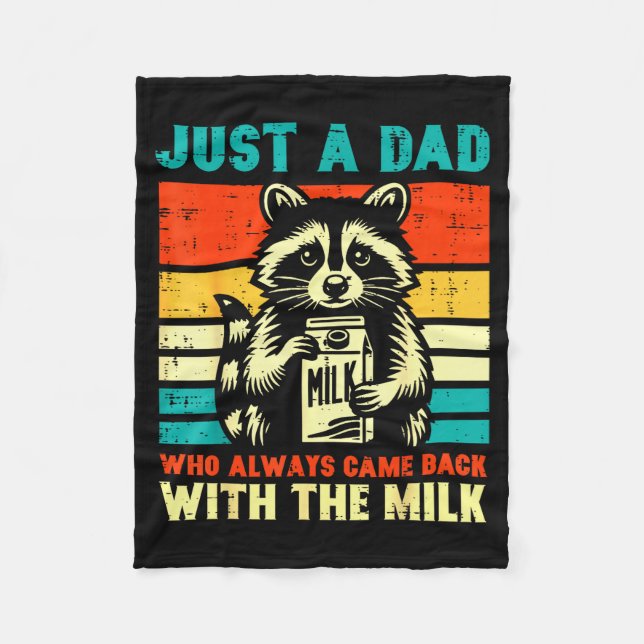 Cobertor De Velo Just A Dad Who Always Came Back With The Milk  (Frente)