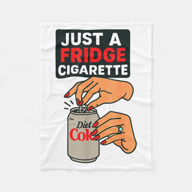 Cobertor De Velo Just A Fridge Cigarette Funny Hand Design Cool Cos (Frente)