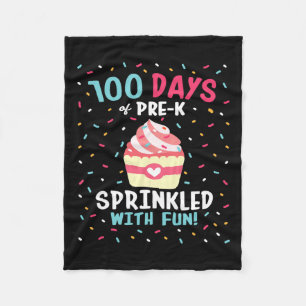 Cobertor De Velo K 100 Dias De Meninas Escolares Espelharam Cupcake