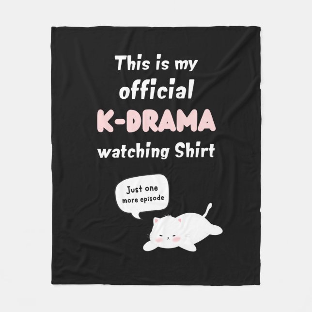 Cobertor De Velo K-Drama Oficial Assistindo Camisa Ventilador Kpop (Frente)