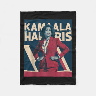 Cobertor De Velo Kamala Harris 2024 - Liderando Com Força Design