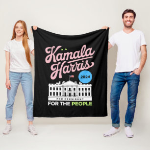 Cobertor De Velo Kamala Harris 2024 Voto Social Democrata Azul 