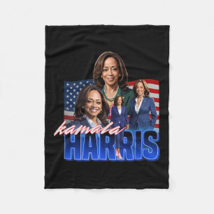 Cobertor De Velo Kamala Harris American Flag Bootleg Reboot