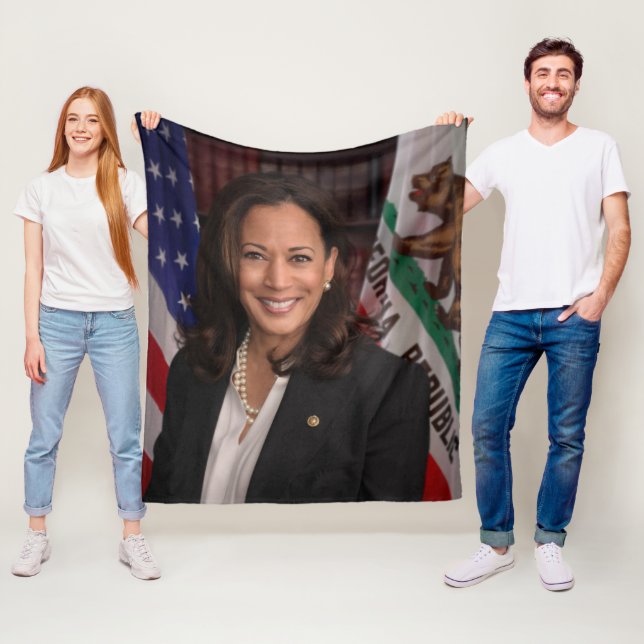 Cobertor De Velo Kamala Harris Candidato ao Presidente EUA 2024 (In Situ)