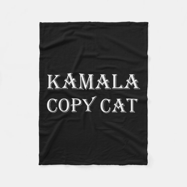 Cobertor De Velo Kamala Harris Copy Cat Engraçado (Frente)