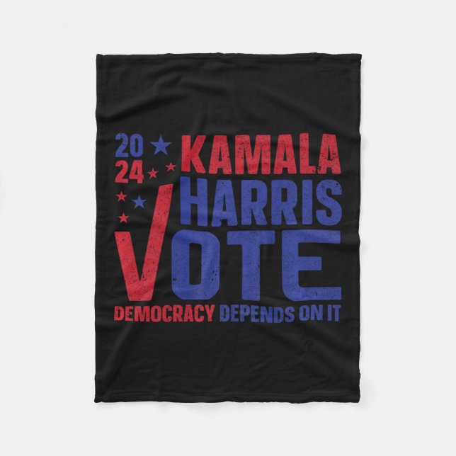 Cobertor De Velo Kamala Harris Para Presidente Uma Nova Visão Para  (Frente)