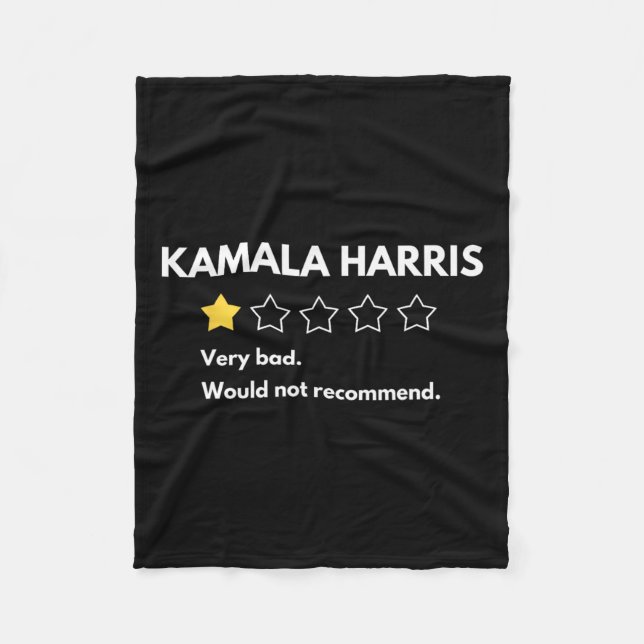 Cobertor De Velo Kamala Harris Uma 1 Classificação de Estrela Muito (Frente)