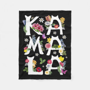 Cobertor De Velo Kamala Harris Vintage Floral Cat Letters President