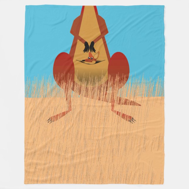 Cobertor De Velo Kangaroo Mãe (Frente)