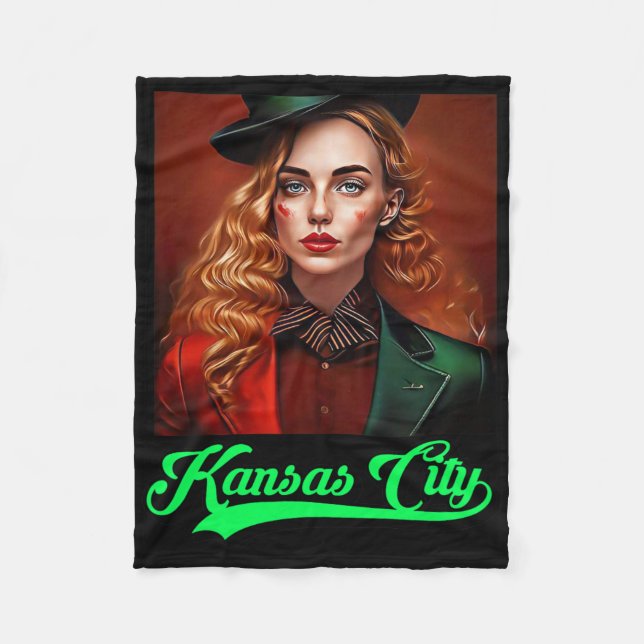 Cobertor De Velo Kansas City Irish Parade Green Beer Barbecue Tailg (Frente)