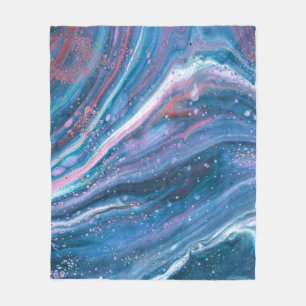 Cobertor De Velo Kansas City Special 3 Cool Blue Abstract Throw