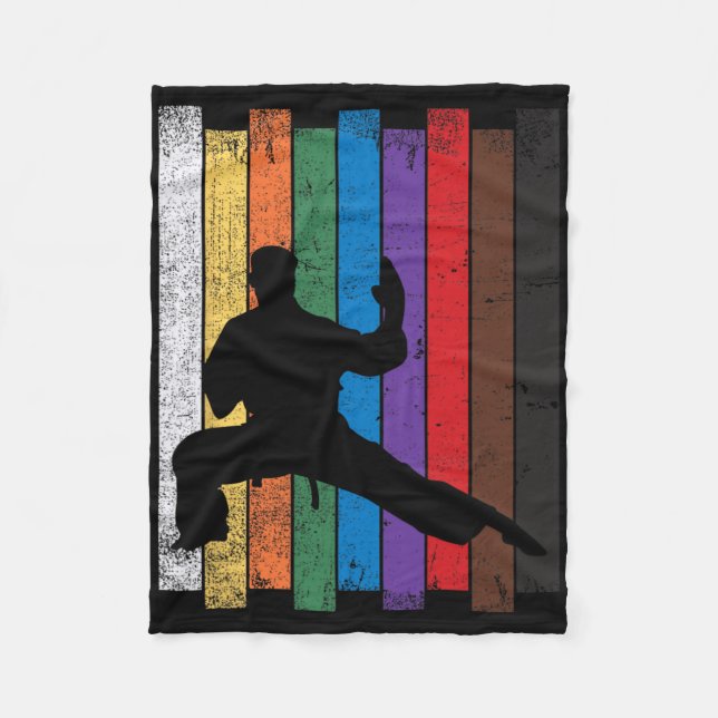 Cobertor De Velo Karate Belt Rank Journey (Frente)