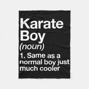 Cobertor De Velo Karate Boy Definition Engraçado Artes Marciais Esp