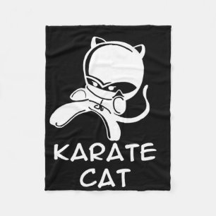 Cobertor De Velo Karate Cat Sports para Homens Mulheres Crianças