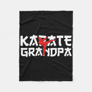 Cobertor De Velo Karate Grandpa Black Belt Lutando Estilo de Vida K