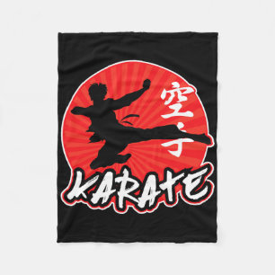 Cobertor De Velo Karate Jumping Side Kick Japonês