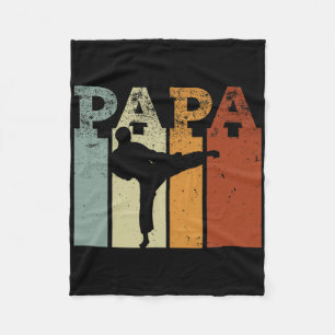 Cobertor De Velo Karate Martial Arts Vintage Papa Retro Art