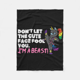 Cobertor De Velo Karate Ninja Unicorn Cute Face Beast Taekwondo Wom