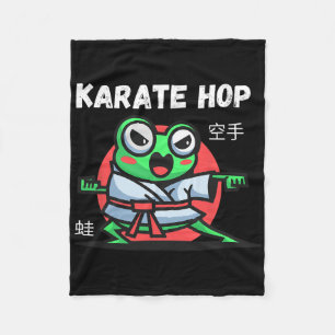 Cobertor De Velo Karate Salto Engraçado Sapo Artes Marciais