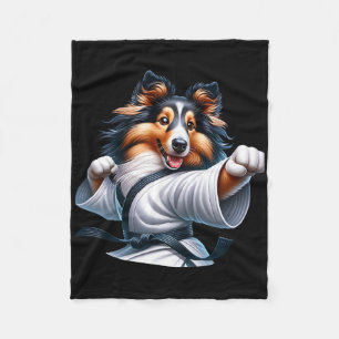 Cobertor De Velo Karate Shetland Sheepdog Amantes de os animais de