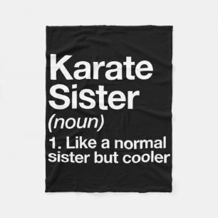 Cobertor De Velo Karate Sister Definition Engraçado Esporte Artes M
