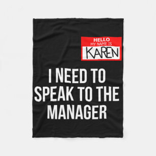 Cobertor De Velo Karen Costume Halloween Posso Falar Com O Gerente?
