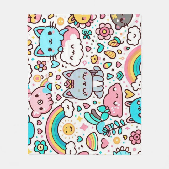 Cobertor De Velo Kawaii (Frente)