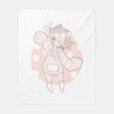 Cobertor De Velo kawaii, anime, garota, apenas, que, ama, esboça
