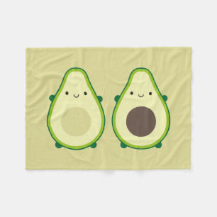 Cobertor De Velo Kawaii Avocado