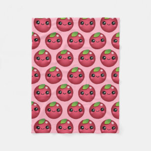 Cobertor De Velo Kawaii Cranberry Fleece Blanket