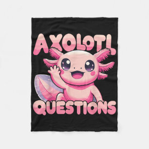 Cobertor De Velo Kawaii I Axolotl questiona Encantado Axolotl