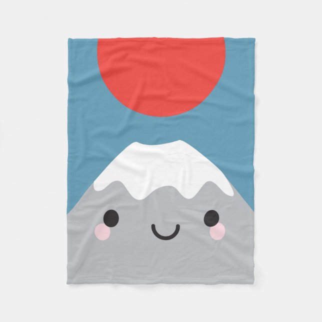 Cobertor De Velo Kawaii Mt Fuji San (Frente)