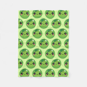 Cobertor De Velo Kawaii Pea Fleece Blanket