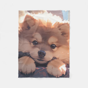 Cobertor De Velo Kawaii Puppy